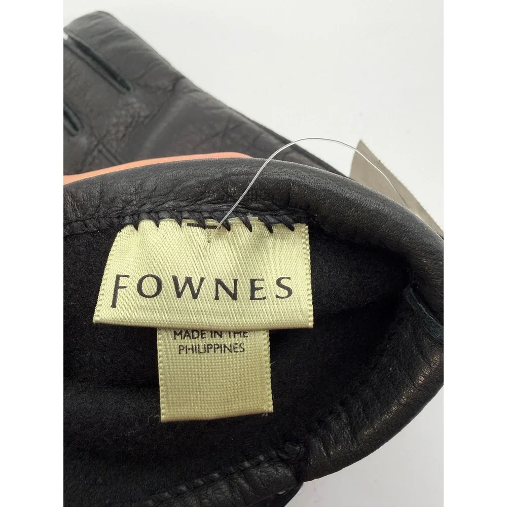 Fownes Leather Gloves Women S Black 5110 Lined Winter Warm
